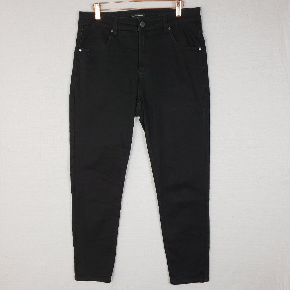 Universal Standard Mid Rise Skinny Jeans Black size 10 Stretch - Picture 2 of 10